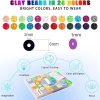 YMSDZHL 6000+PCS Clay Beads Bracelet Making Kit,24 Color DIY Flat Preppy Beads for Friendship Jewelry Making,Polymer Heishi Beads with Charms Gifts for Teen Girls Crafts for Ages 4-12-1