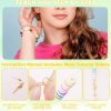 Dowsabel Clay Beads Bracelet Making Kit for Beginner, 5000 Pcs Preppy Polymer Clay Beads with Charms Kit for Jewelry Making, DIY Arts and Crafts Birthday Gifts Toys for Kids Age 6-13-2