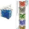 Bead Storage Solutions Elizabeth Ward 5 Piece Craft Organizing Storage Containers for Small Beads, Crystals, and Fasteners, Clear (6 Pack)-2
