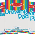 Melissa & Doug Drawing Paper, Sketch Pad, 3-Pack Bundle for Coloring, Writing or Painting (9 x 12 inches) - 50 Sheets Each, Kids Drawing Pad & Art Supplies for Kids Ages 3+ - FSC Certified-0