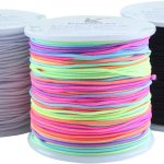 KONMAY 1.0mm Stretchy Bracelet String, 150 Yards Durable Mixed Elastic Cord for Jewelry Making, Beading, Necklaces, DIY Crafts, and Sewing Projects-0