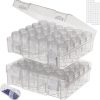 30 Slots Diamond Painting Storage Containers, Bead Organizer, Diamond Containers Diamond Painting Boxes Diamond Embroidery Box Storage Containers 30 Grids Storage Box for Beads Rhinestones (2 Pack)-0