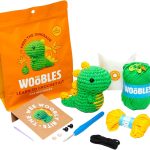 The Woobles Crochet Kit for Beginners - Easy Arts and Crafts Knitting & Crochet Animals Kit As Seen On Shark Tank - Fred The Dinosaur-0