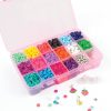 Make It Real Heishi Bead Kit - Vibrant Colors - Creative Beading Set for Kids Compatible with Bracelet Maker - Organize with Storage Case-2