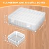 Bead Organizer Box, 31 Mini Clear Jewelry Organizers and Hinged Lid Bead Storage Containers, Ideal for DIY Jewelry Crafts, Screws and Small Parts Craft Storage-1