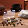 SATINIOR 12 Pack Clear Plastic Beads Storage Containers Box with Hinged Lid for Beads and More (5.2 x 3.03 x 1.18 Inch)-4