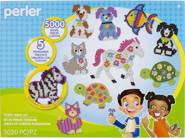 Perler Pet Parade Deluxe Fuse Bead Craft Activity Kit, 5020 pcs-0