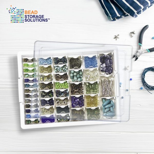 Elizabeth Ward 45 Piece Assorted Portable Diamond Painting Storage and Bead Organizer with 42 Variable Sized Containers, 2 Pack elizabeth warren