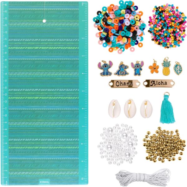 Fashion Angels Disney Stitch DIY Bracelet Making Kit, Includes 1,000+ Shell Beads, Tassels, & More, Lilo & Stitch Collectable Jewelry for Kids, Teen Girls & Boys angels of death