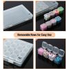 Mr. Pen-Bead Storage Containers, 28 Grids, 2 Pack, Grey, 160pcs Label Stickers, Bead Organizer, Craft Organizers and Storage, Containers for Organizing, Box (NIWL056M311)-3