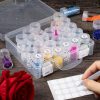 Bead Organizer, Bead Containers, 30 Grids Diamond Painting Storage Containers Clear Bead Organization Diamond Painting Accessories Small Storage Container for Beads Seeds Glitter Rhinestones (1 Pack)-4