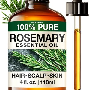 KUKKA Rosemary Essential Oils - 4 Fl Oz - for Hair, Skin, Diffuser, Aromatherapy & DIY Soap Making Scent-0