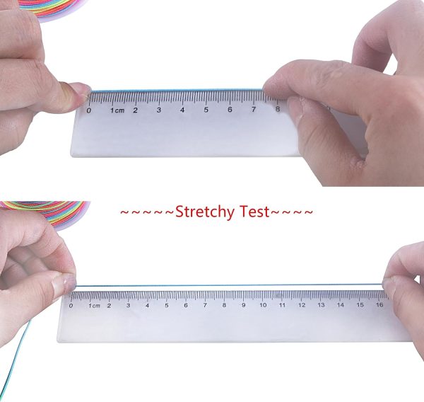 KONMAY 1.0mm Stretchy Bracelet String, 150 Yards Durable Mixed Elastic Cord for Jewelry Making, Beading, Necklaces, DIY Crafts, and Sewing Projects bracelet pronunciation