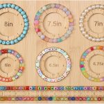 Petoysoso Bead Board for Jewelry Making, Bamboo Beading Board for Jewelry Bracelet Making, DIY Bracelet Bead Board-0