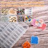 Bead Organizer Box, 30pcs Small Clear Plastic Storage Containers, Craft Storage Box Features Hinged Lid and Labels, Mini Boxes for Bracelets, Jewelry, Diamonds, Clay Beads, Screws, Seeds, Small Parts-4