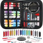 Coquimbo Sewing Kit Stocking Stuffers Christmas White Elephant Gifts for Adults Teen Girls Grandma Beginner Traveler, Portable Sewing Supplies Accessories with Thread, Needles, Scissors (Black, M)-0