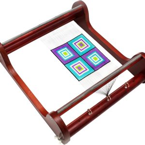 The Beadsmith Wooden Bead Loom, 12.5” x 13” x 3.5”, Includes Assembly Instructions-0