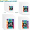KEFF 24-Pack Canvas for Painting, 6 of 5x7, 8x10, 9x12,11x14 Painting Canvas Boards, Art Supplies for Adults & Kids - 100% Cotton Primed Canvases for Painting Acrylic, Oil, Watercolor, Tempera-1