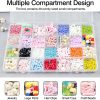 28 Grids Plastic Organizer Box with Dividers for Crafting, Storage Container for Beads & Charms & Accessories(2-Pack)-2