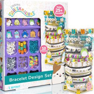Original Squishmallows Bracelet Design Set, Cute & Friendship Bracelet Kit, Jewelry Making Kit, Charm Bracelet Making Kit, Beading & Jewelry Making, Friendship Bracelet Making Kit-0
