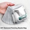 50PCS Diamond Painting Beads Storage Bags – Reusable Ziplock Pouches for DIY Diamond Art, Gem & Bead Organizer, Craft Supplies Storage Accessories-4