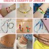 Redtwo 4mm Glass Seed Beads for Jewelry Bracelet Making Kit, Small Beads Friendship Bracelet Kit, Tiny Waist Beads with Letter Beads and Elastic String, DIY Art Craft Girls Gifts.-1