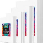 KEFF 24-Pack Canvas for Painting, 6 of 5x7, 8x10, 9x12,11x14 Painting Canvas Boards, Art Supplies for Adults & Kids - 100% Cotton Primed Canvases for Painting Acrylic, Oil, Watercolor, Tempera-0