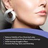Lobe Miracle- Clear Earring Support Patches - Earring Backs For Droopy Ears - Ear Care Products for Torn or Stretched Ear Lobes (60 Patches)-1