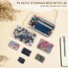 Clear Plastic Storage Containers, Mini Rectangular Organizer Boxes with Hinged Lids, 36 Pack Mixed Sizes, for Beads, Jewelry, Art Craft-4