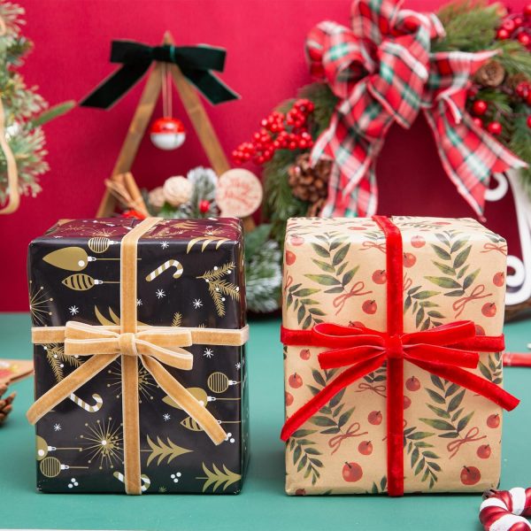 Vintage Red Velvet Ribbon, 3/8 Inch X 25Yd-4