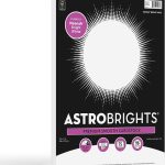 Astrobrights/Neenah Bright White Cardstock, 8.5" x 11", 65 lb/176 gsm, White, 75 Sheets (90905-02) - Packaging May Vary-0