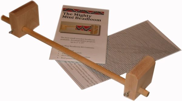 Mighty Mini Ojibwa Bead Loom for Seed Bead Work Weaving Wood Beadloom-0