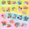 Gionlion 1200 Pcs Polymer Clay Beads Bracelet Making Kit, 25 Style Animal Fruit Flower Butterfly Bunny Pony Letter Beads Charms for Jewelry Making, DIY Art and Crafts Toys Gifts for 4+ Year Old Kids-3