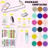 Frame Bead Loom Kit for Beaded Bracelets Earrings Belts Making, Include 17250 Seed Beads 3mm 18 Colors and 150 Meter Clear String, Beading Trays, Needles, with Instruction, DIY Boho Jewelry-2
