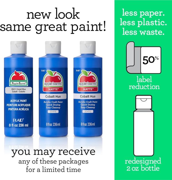 Apple Barrel Acrylic Paint in Assorted Colors (8 Ounce), 20403 White-1