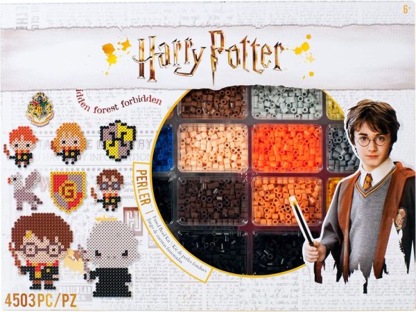 Perler 80-54345 Harry Potter Fuse Bead Kit for Kids and Adults, Comes with 19 Patterns, Multicolor, 4503pcs-0