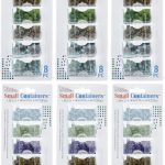 Elizabeth Ward Bead Storage Solutions 8 Piece Craft Organizing Storage Containers for Small Beads, Crystals, and Fasteners, Clear (6 Pack) beadui