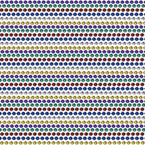 Mardi Gras Spot 6D336COL 33 Inch 07mm Round Metallic 6 Color Mardi Gras Beads - 6 Dozen (72 Necklaces)-0
