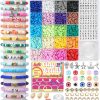 LovelyMoon Bracelet Making Kit 5000 Pcs Clay Beads Flat Preppy Beads for Friendship Jewelry Making Polymer Heishi Beads with Charms Gifts for Teen Girls Crafts for Girls Ages 6 7 8 9 10 11 12-0