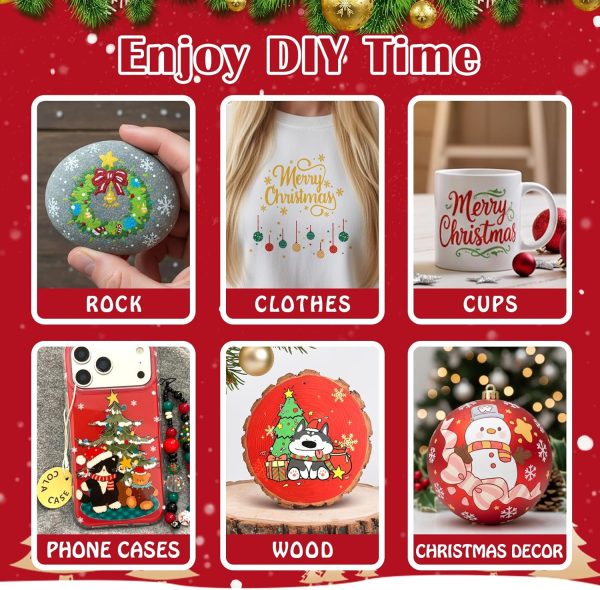 Betem 24 Colors Dual Tip Acrylic Paint Pens Markers, Premium Acrylic Paint Markers Stocking Stuffers for Rock, Wood, Fabric, Glass, Canvas, Ceramic, Christmas Gifts for Teens DIY Crafts Art Supplies-2