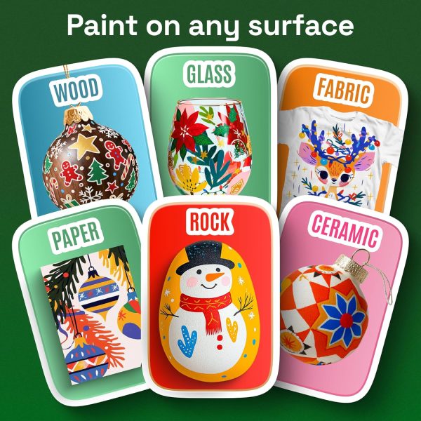 ARTISTRO 24 Acrylic Paint Markers for Rock, Fabric, Wood, Glass, Craft, Decoration - Dual-Tip Paint Pens - Stocking Stuffers, Christmas Gift Idea for Teens, Grandkids, Kids - Art Supplies-3