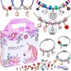 COO&KOO Girls Charm Bracelet Making Kit: Unicorn Jewelry Making Kit Gifts Crafts for Girl 8-12 A Perfect Girls Toy for Ages 6 7 8 9 10 Girl That Imagination Self-Expression and Inspires Creativity-0
