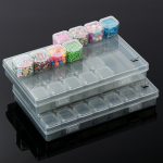 Mr. Pen-Bead Storage Containers, 28 Grids, 2 Pack, Grey, 160pcs Label Stickers, Bead Organizer, Craft Organizers and Storage, Containers for Organizing, Box (NIWL056M311)-0