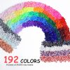 Redtwo 30000 Pcs Clay Beads Bracelet Making Kit, 9 Boxes 192 Colors Friendship Bracelet Kit Flat Polymer Clay Beads for Jewelry Making, Crafts Gift for Girls Ages 6-12-1