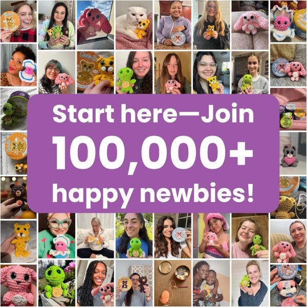 Cookie Box Crochet Kit for Beginners – Gift Set to Make Turtle Hugo Amigurumi Plushie – Easy DIY Crochet & Knitting Starter Kit with Video and PDF Tutorials-4