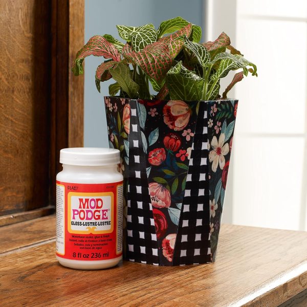 Mod Podge Gloss Sealer, Glue & Finish: All-in-One Craft Solution- Quick Dry, Easy Clean, for Wood, Paper, Fabric & More. Non-Toxic - Craft with Confidence, Made in USA, 16 oz., Pack of 1-3