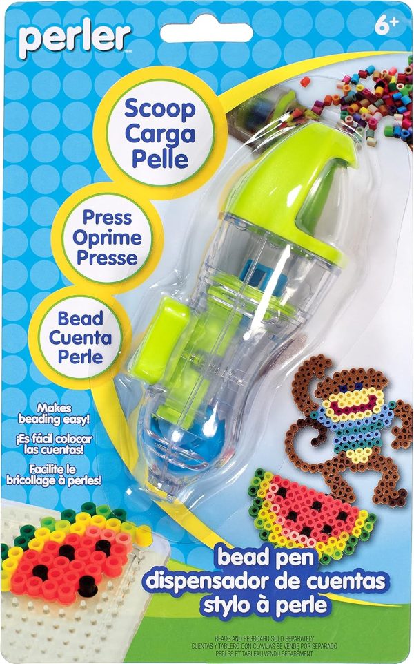 Perler Beads Pen Bead Dispenser Kid's Crafts, 1 pc, Lime Green-0