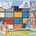 Perler 80-57182 Bluey Fused Bead Deluxe Box Kit, 10 Unique Patterns, Multicolor, 4473 Pieces-0