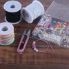 KONMAY 1.0mm Stretchy Bracelet String, 150 Yards Durable Mixed Elastic Cord for Jewelry Making, Beading, Necklaces, DIY Crafts, and Sewing Projects-4