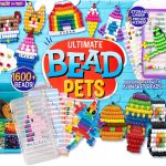 Made By Me Ultimate Bead Pets by Horizon Group USA, Bead Pets Crafts for Kids, Includes Over 1400 Beads, Cording, Keychains & Carabiner Clips, Design Templates, Storage Cases & More-0